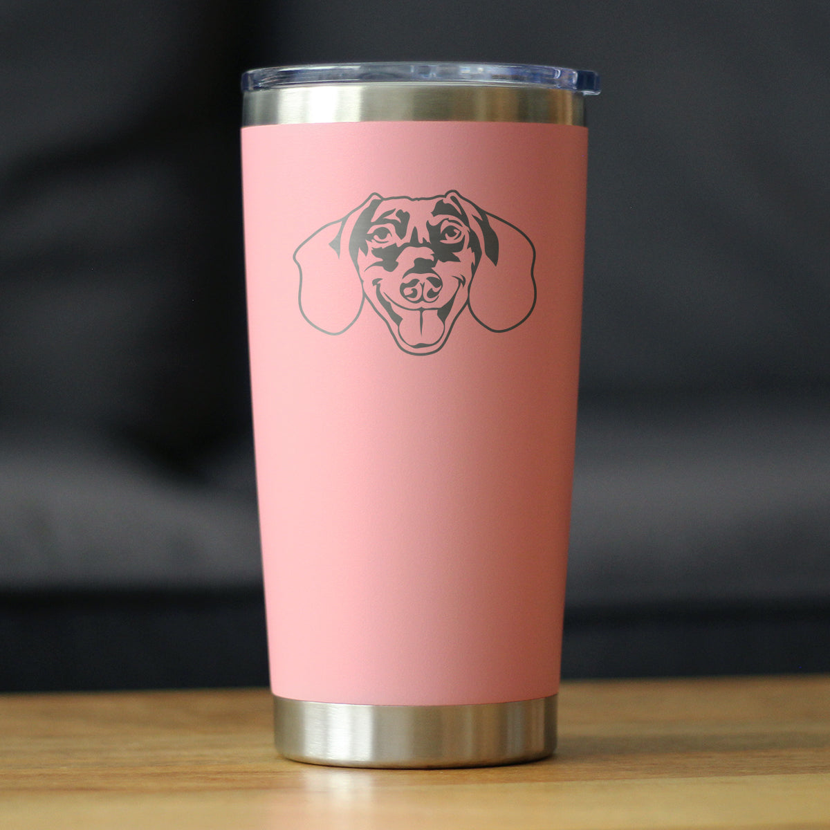 Dachshund Face - 20 oz Coffee Tumbler